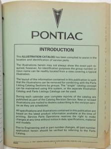 1988 Pontiac Grand Am Parts and Illustration Catalog