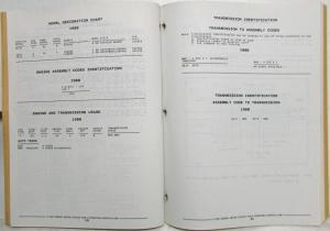 1988 Pontiac Safari Parts and Illustration Catalog