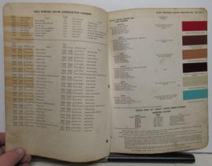 1955 Pontiac DuPont Automotive Paint Chips Bulletin #25 Original