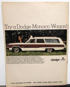 1968 Dodge News Magazine July Coronet RT Scat Pack Centerfold Daytona Race