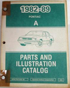 1982-1989 Pontiac 6000 Parts and Illustration Catalog