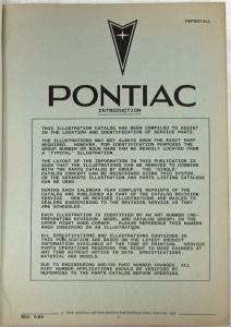 1982-1989 Pontiac 6000 Parts and Illustration Catalog