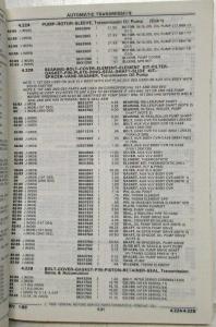 1982-1989 Pontiac Sunbird Parts and Illustration Catalog