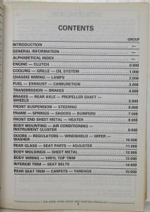 1988-1989 Pontiac LeMans Parts and Illustration Catalog