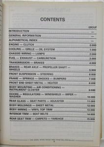 1988-1989 Pontiac LeMans Parts and Illustration Catalog