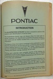 1988-1989 Pontiac Grand Prix Parts and Illustration Catalog
