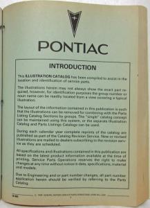 1989 Pontiac Grand Am Parts and Illustration Catalog