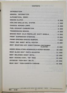 1989 Pontiac 6000 Parts and Illustration Catalog