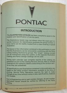 1989 Pontiac 6000 Parts and Illustration Catalog