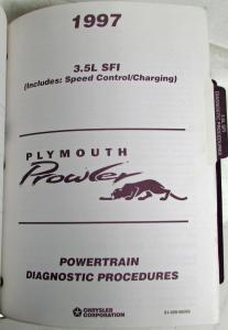 1997 Plymouth Prowler Service Shop Manual with 1997 Diagnostic Manuals in Binder