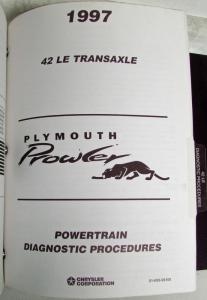 1997 Plymouth Prowler Service Shop Manual with 1997 Diagnostic Manuals in Binder