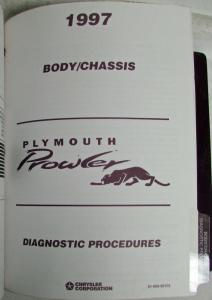 1997 Plymouth Prowler Service Shop Manual with 1997 Diagnostic Manuals in Binder