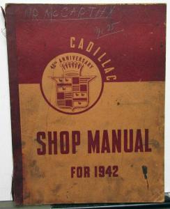 1942 Cadillac Service Shop Manual