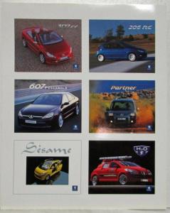 2002 Peugeot Paris Motor Show Media Information Press Kit - French Text