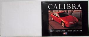 1992 Holden Calibra Oversized Prestige Sales Brochure with Envelope