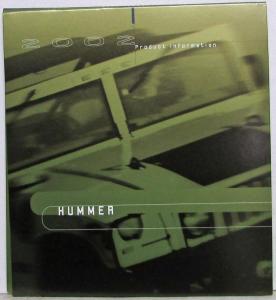 2002 Hummer H1 Media Information Press Kit
