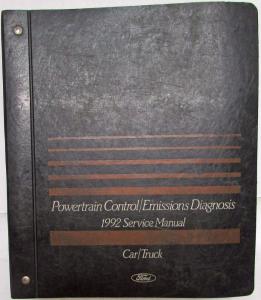 1992 Ford Powertrain Control Emissions Diagnosis Service Manual Car-Truck