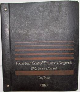 1992 Ford Powertrain Control Emissions Diagnosis Service Manual Car-Truck