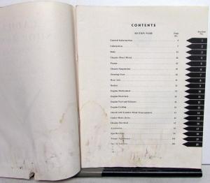 1951 Cadillac Service Shop Manual Supp 51-61, 62, 60S, 75 & 86 Commerical Cars