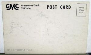 1953 GMC Truck Dealer Promo Post Cards Set Of 4 Panel Suburban Conventional