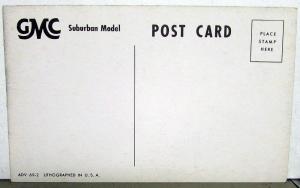1953 GMC Truck Dealer Promo Post Cards Set Of 4 Panel Suburban Conventional