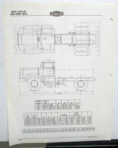 1958 Autocar Model DC87D-OH Diesel Dump Truck Dealer Sales Specifications Sheet