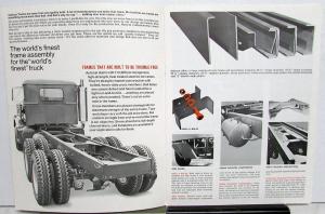 1970 Autocar Trucks Dealer Sales Brochure Construction H/D Features Orig