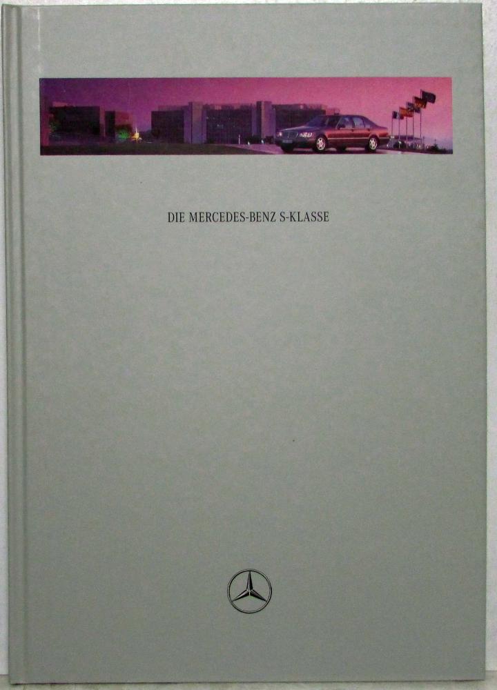 1998 Mercedes-Benz S-Class Prestige Hardbound Sales Brochure Book - German Text