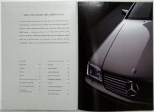 1998 Mercedes-Benz SL-Class Prestige Hardbound Sales Brochure Book - German Text
