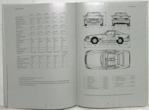 1998 Mercedes-Benz SL-Class Prestige Hardbound Sales Brochure Book - German Text