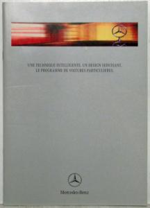 2000 Mercedes-Benz Passenger Car Program Sales Brochure - French Text