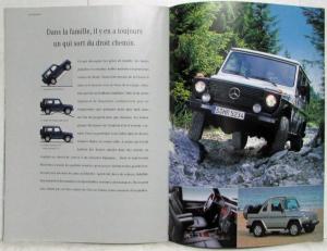2000 Mercedes-Benz Passenger Car Program Sales Brochure - French Text