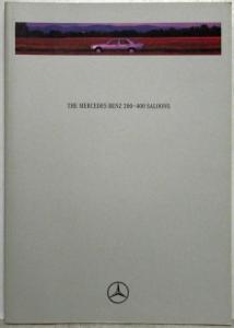 1993 Mercedes-Benz 200-400 Saloons Sales Brochure