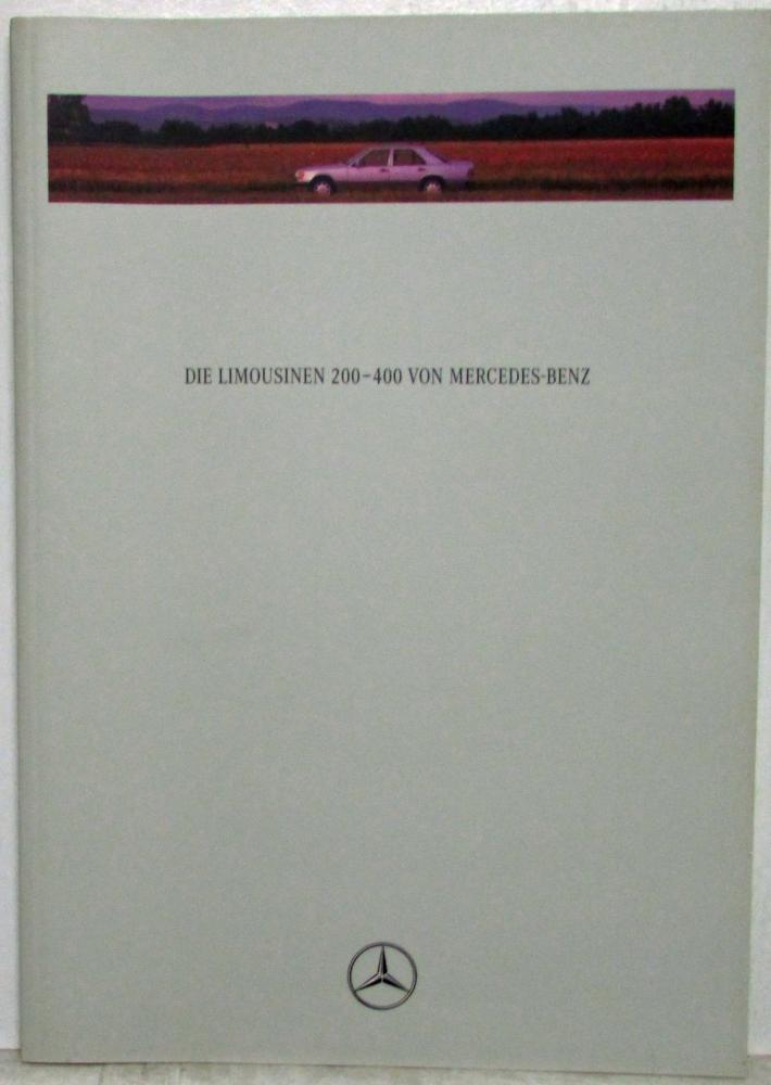 1993 Mercedes-Benz Limousinen 200-400 Sales Brochure - German Text