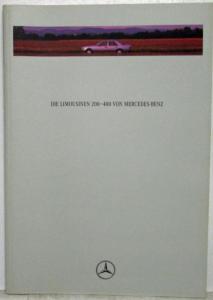 1993 Mercedes-Benz Limousinen 200-400 Sales Brochure - German Text