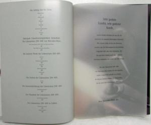 1993 Mercedes-Benz Limousinen 200-400 Sales Brochure - German Text