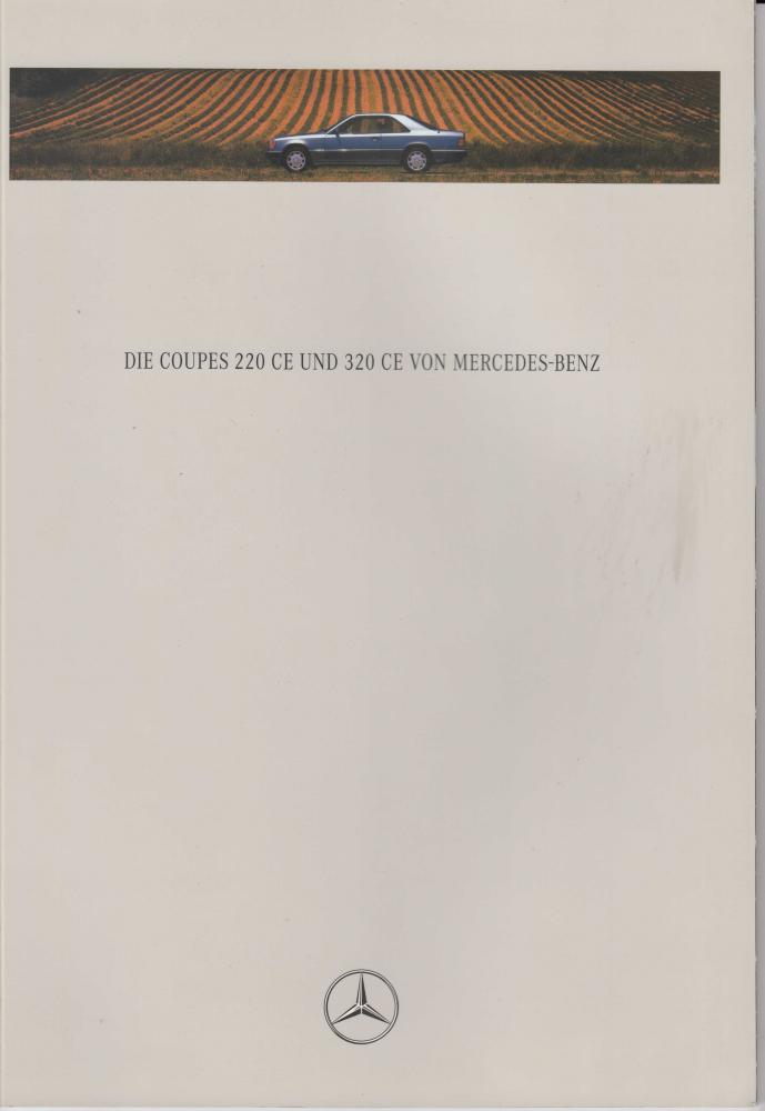 1993 Mercedes-Benz 220CE and 320CE Coupes Sales Brochure - German Text