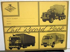 1969 Diamond Reo Trucks Complimentary Cost Record Log Book Original