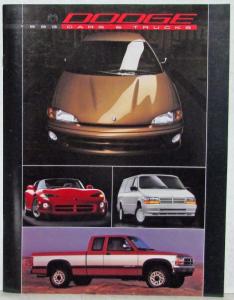 1993 Dodge Cars and Trucks Full Line Sales Brochure