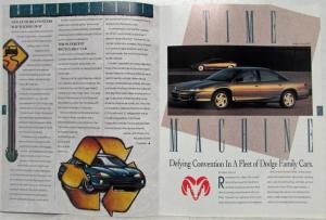 1992-1993 Dodge CHANGES Special Edition Magazine From Dealer and Chrysler - Fall