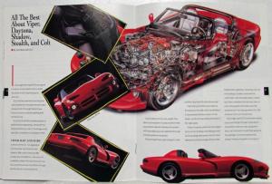 1992-1993 Dodge CHANGES Special Edition Magazine From Dealer and Chrysler - Fall