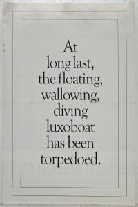 1993 Chrysler New Yorker Torpedoes the Luxoboat Sales Folder Poster