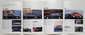 1990 Mercedes-Benz Passenger Cars Sales Folder Brochure - Japanese Text