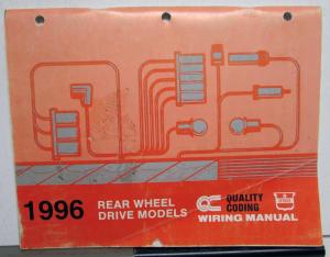 1996 Dodge Ram Jeep Dealer Rear Wheel Drive Models Electrical Wiring Shop Manual