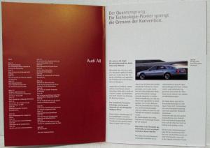 1994 Audi A8 The Quantum Leap Media Information Press Kit - German Text