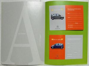 1998 Mercedes-Benz A-Class Sales Brochure