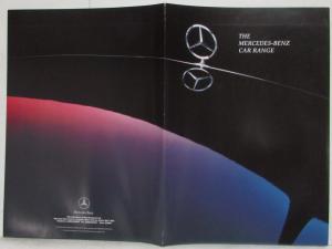 1992 Mercedes-Benz Car Range Sales Folder Poster