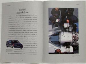 1992 Mercedes-Benz Echelle de Valeurs Sales Brochure - French Text