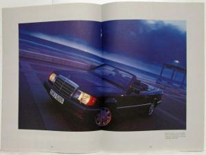 1992 Mercedes-Benz Echelle de Valeurs Sales Brochure - French Text