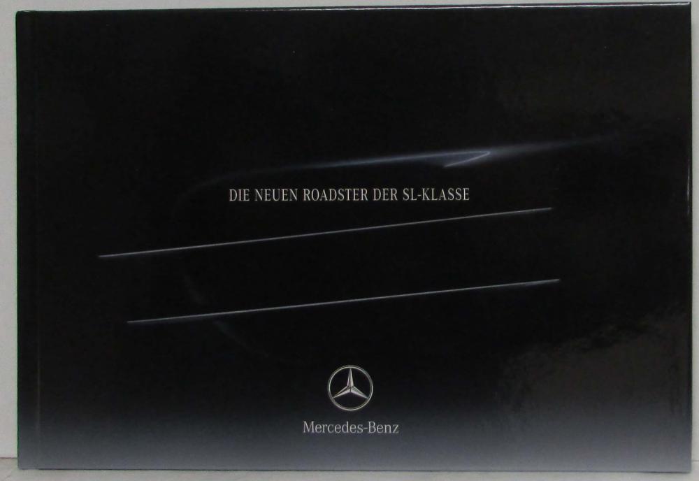 2002 Mercedes-Benz SL-Class Roadsters Hardbound Sales Brochure Book German Text